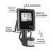 Reflector LED para exteriores 10W 6500K con sensor, VOLTECK