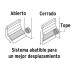 Guardapolvo automático 90 cm aluminio, HERMEX