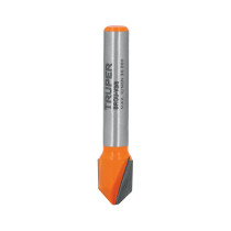 Broca para router, corte en "V", 3/8", TRUPER