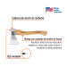 Hacha europea, 800 g, mango hickory 15", TRUPER