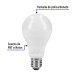 Pack 4 focos LED 18W (125W) A25, 6500K blanca fría, 1900 lm