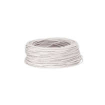 Rollo de 100 metros de cable THW CCA 14 AWG blanco, BASIC