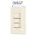 Placa armada 3 interruptores, marfil, VOLTECK