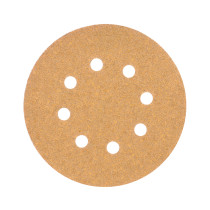 Paquete con 5 discos de lija 5" grano 40, 8 perforaciones