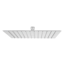 Regadera plato cuadrado 12" sin brazo, cromo, FOSET RIVIERA