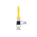 Brocha uso general de 1-1/2" con mango de plástico, PRETUL