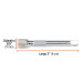 Extensión para matraca, cuadro 1/4", largo 3", TRUPER