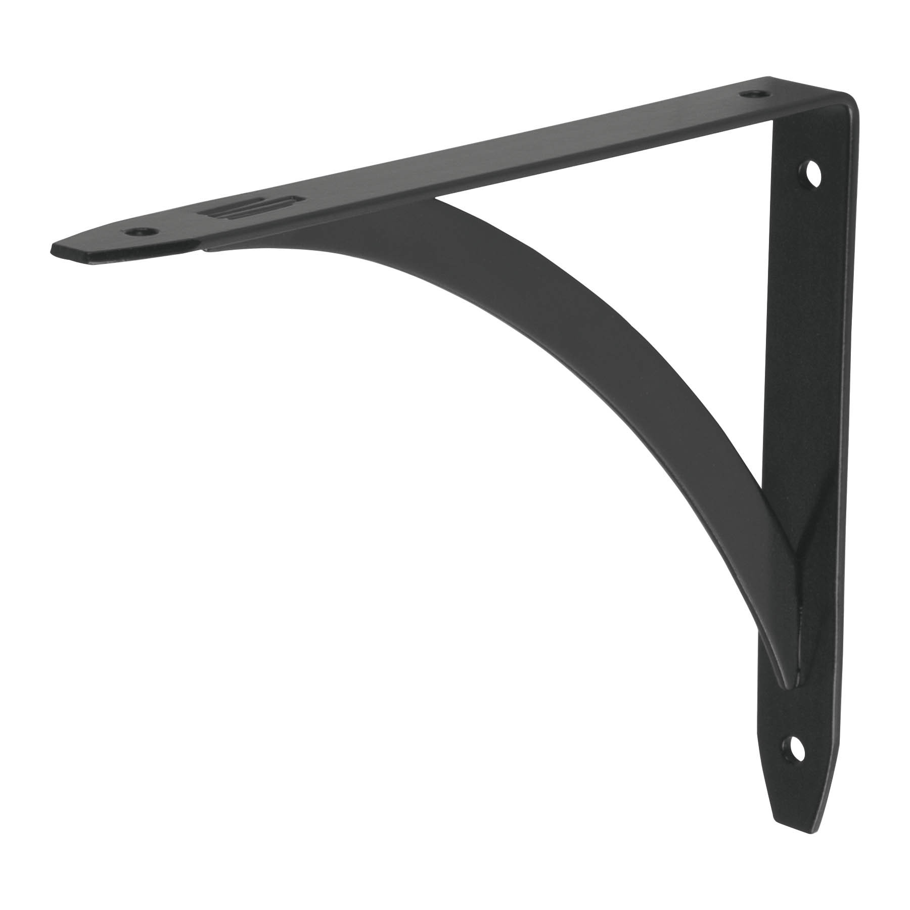 Ménsula reforzada negra 5 x 7", diseño barra, FIERO