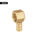 Codo estufa a 90° de latón con espiga de 3/8", FOSET
