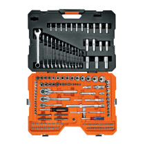 Juego 211 herramientas 1/4", 3/8" y 1/2" std y mm p/mecánico