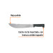 Machete rambo 12", cacha inyectada negra, TRUPER