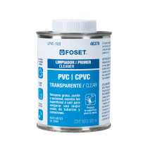 Limpiador para PVC y CPVC, lata 500ml, FOSET