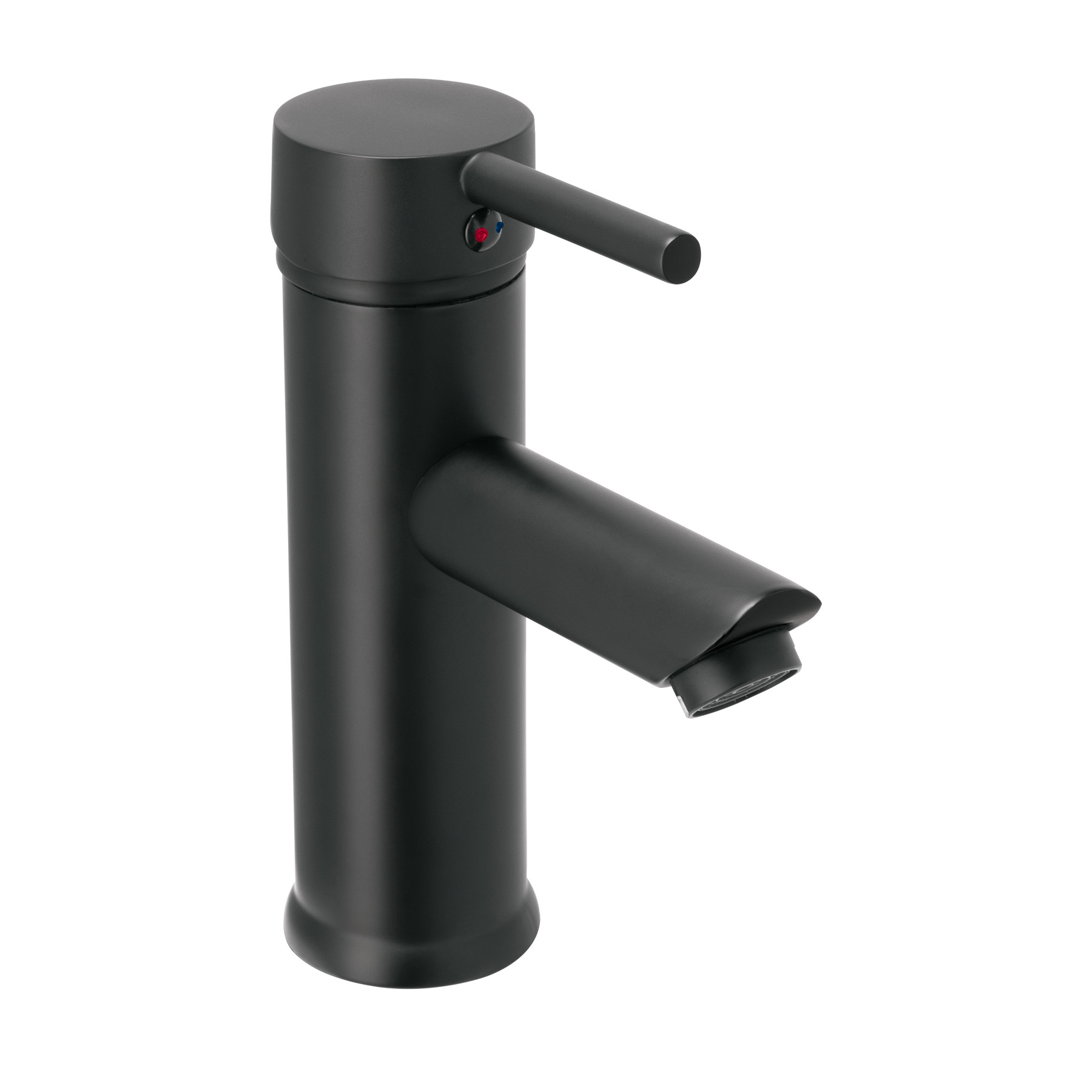 Monomando corto negro para lavabo, FOSET TÚBIG
