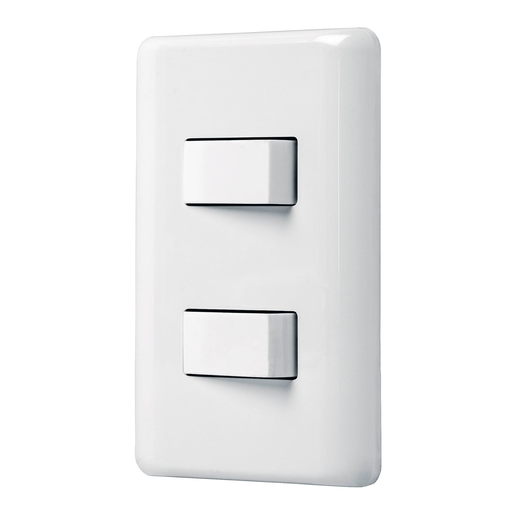 Placa armada con 2 interruptores sencillos, VOLTECK BASIC