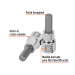 Dado punta hexagonal de 8 mm, cuadro 3/8", TRUPER