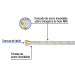 Manguera para gas, acero inox, 3/8" flare, 300 cm, FOSET