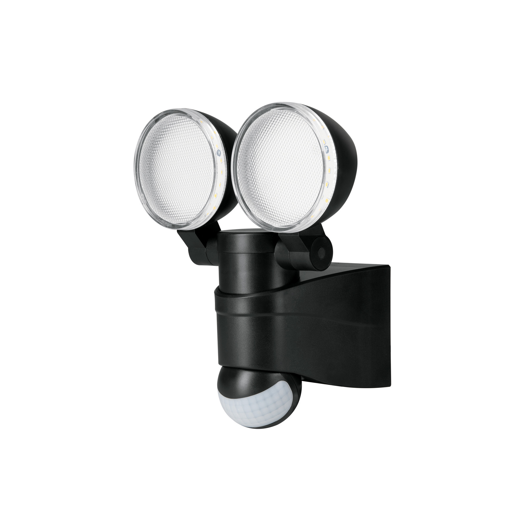 Arbotante LED 12W 4000K con sensor de movimiento, negro