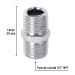 Niple de acero, macho-macho, cuerda 1/4" NPT, PRETUL
