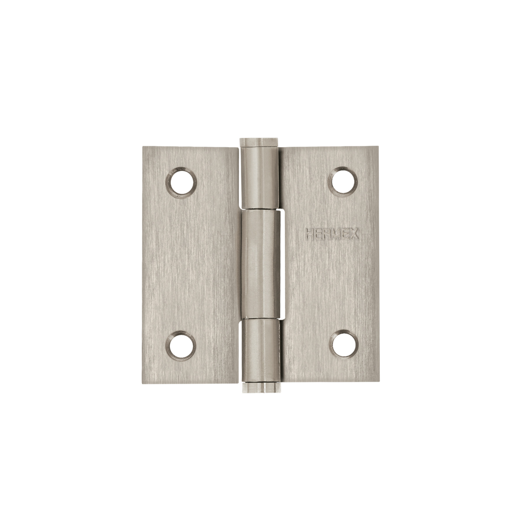 Bisagra cuadrada 2" acero inox, cabeza plana, HERMEX