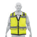 Chaleco seguridad reforzado amarillo con bolsas, G, EXPERT