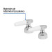 Juego de manerales cono p/lavabo-fregadero, cromo, BASIC