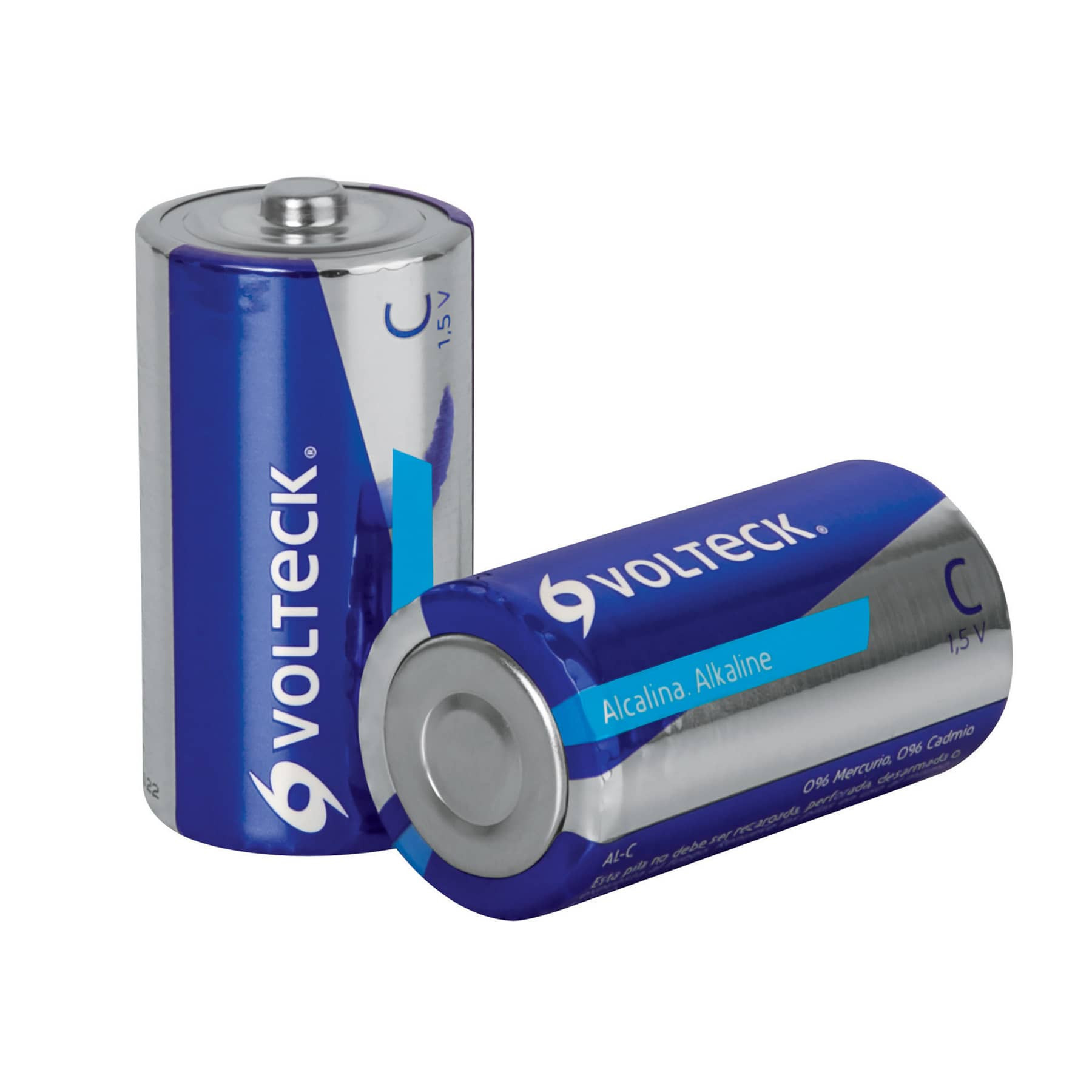 Blíster con 2 pilas alcalinas C, VOLTECK