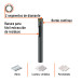 Broca diamantada 5/16" (8 mm), TRUPER