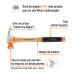 Martillo 25 oz uña recta tipo California Ripper, TRUPER Grip