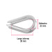 Bolsa con 10 guardacabos para cable de acero de 1/4", FIERO