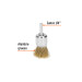 Carda tipo brocha 1" alambre grueso para taladro, TRUPER