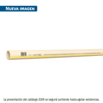 Tubo de 1-1/2" CPVC hidráulico RD 11, 3m, 2.1kg, FOSET