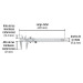 Calibrador vernier escolar 6", acero, std y mm, PRETUL