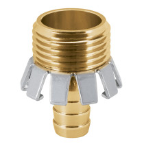 Conector 1/2" macho tipo garra de aluminio, TRUPER