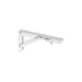 Ménsula plegable de acero blanca 4" x 8", FIERO