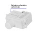 Dimmer giratorio, línea Italiana, color blanco, VOLTECK