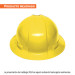 Casco de seguridad ala ancha, amarillo, TRUPER