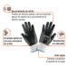Guantes de poliéster recubiertos de nitrilo, M, TRUPER