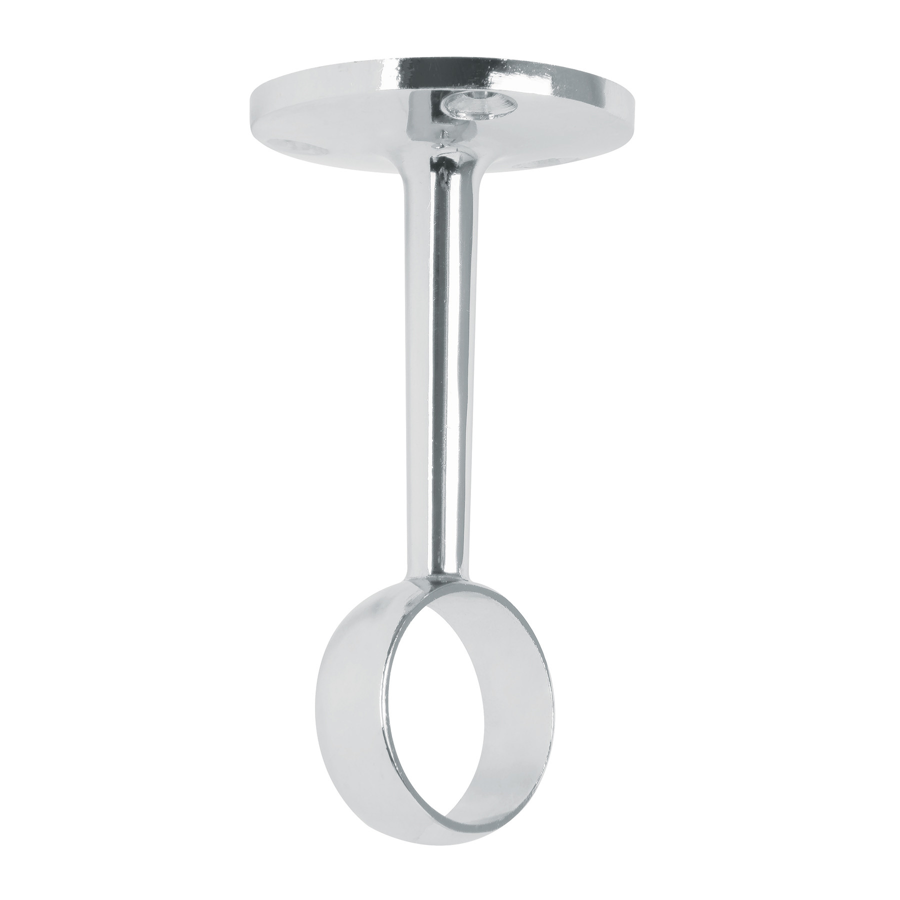Soporte central para tubo redondo de clóset, HERMEX