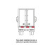 Rollo de 9 m x 2" de cinta reflejante de PVC, TRUPER
