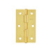 Bisagra rectangular 3-1/2" acero latonado, HERMEX