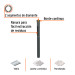 Broca diamantada 1/4" (6 mm), TRUPER