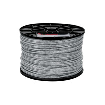 Metro de cable flexible 1/8" de acero 7x19 hilos, 300 m
