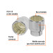 Dado de 1-13/16", 12 puntas, cuadro 3/4", TRUPER