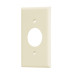 Placa de ABS para contacto redondo, Standard, marfil