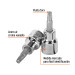 Dado punta torx T-30, cuadro 3/8", TRUPER