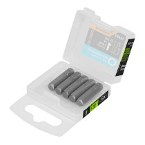 Estuche con 5 puntas hexagonales de 1/4mm largo 1", EXPERT