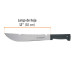 Machete rambo 12", cacha inyectada negra, TRUPER