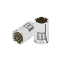 Dado de 11 mm, 12 puntas, cuadro 1/4", TRUPER