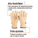Guantes de piel de res tipo operador, TRUPER