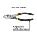 Pinza de chofer 8" mango de vinil, a granel, PRETUL